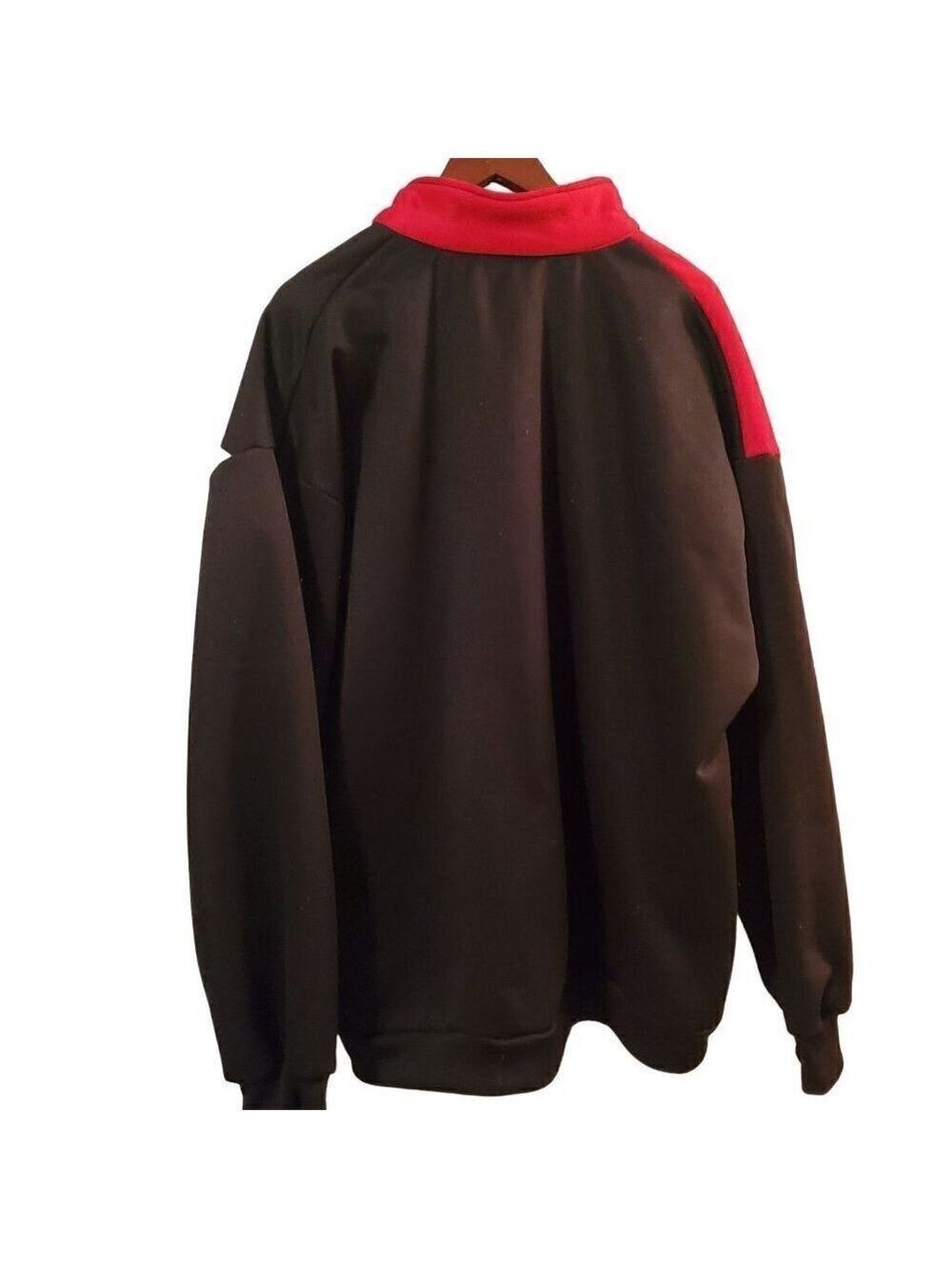 CHICAGO Billion Bay Red White Black 1/4 Zip Long Sleeve Sweatshirt Size XXL - Picture 5 of 8